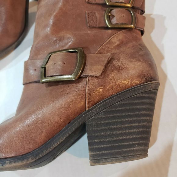 Lucky Brand LP Tommie Leather Boots Booties 8.5M - Picture 8 of 12